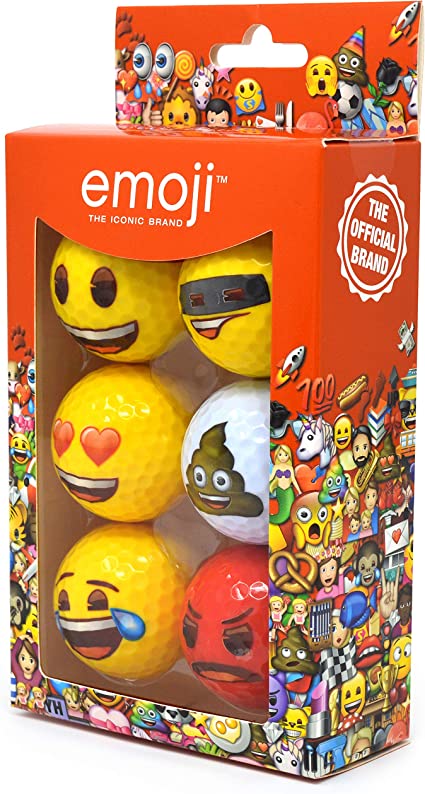 EMOJI 6PK GOLF BALLS (6 Designs)